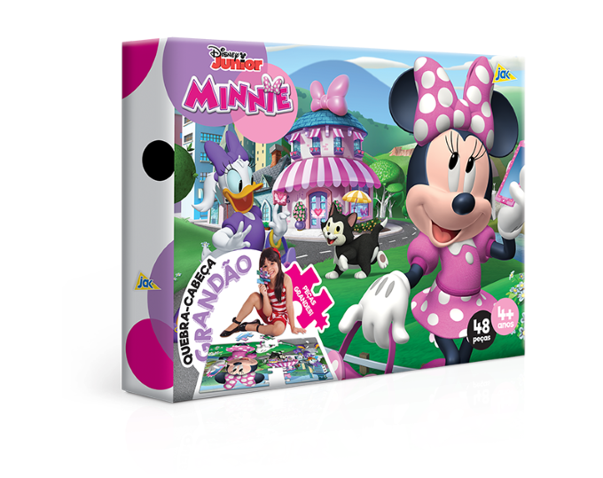 Quebra-Cabeça Grandão - 48 peças - Minnie