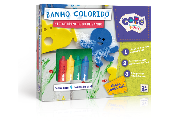 Kit de Brinquedos para Banho Colorido