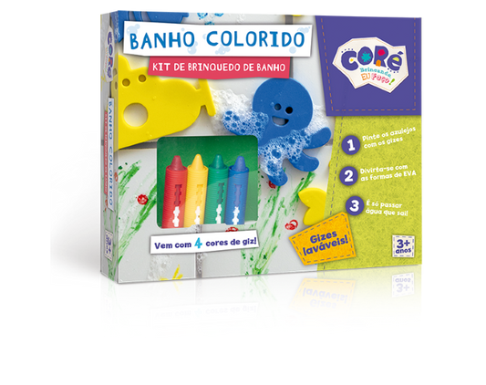 Kit de Brinquedos para Banho Colorido