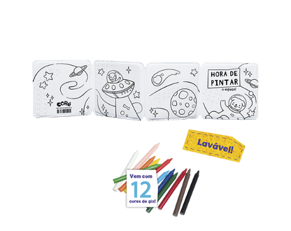 Livro de Colorir Lavavél - Hora de Pintar o Espaço