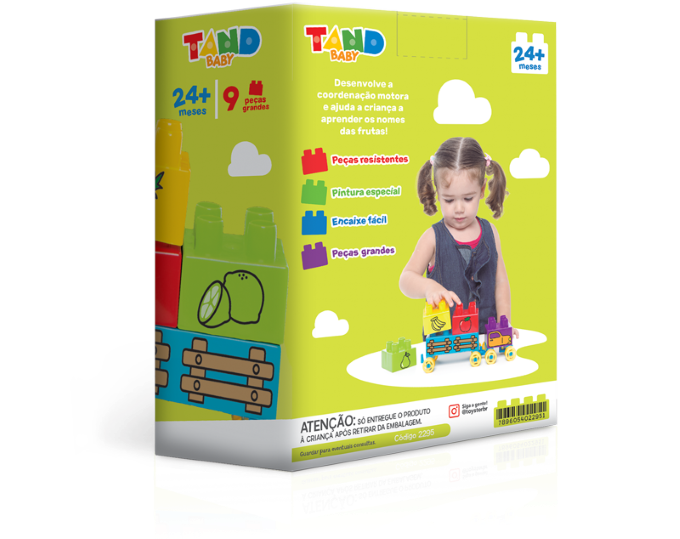 Bloco de Montar - Carrinho de Frutas Tand Baby