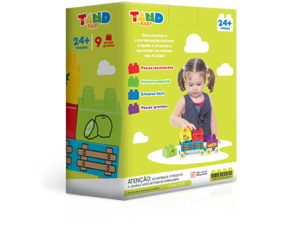 Bloco de Montar - Carrinho de Frutas Tand Baby