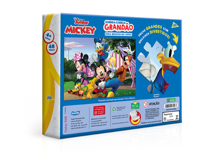 Quebra-Cabeça Grandão - 48 peças - Mickey