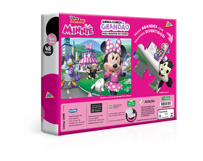 Quebra-Cabeça Grandão - 48 peças - Minnie