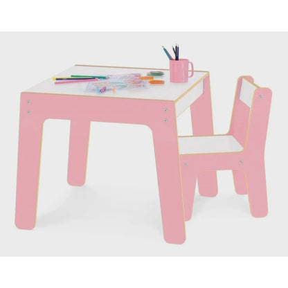 Mesa e Cadeira Infantil - Rosa